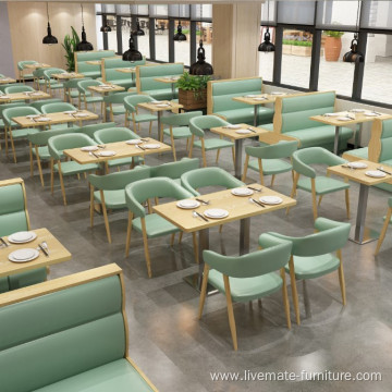 Commercial Dining furniture Leather Single Restaurant Sofa